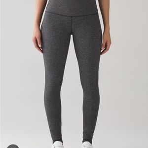 Lululemon Brushed Wunder Under Herringbone Leggings